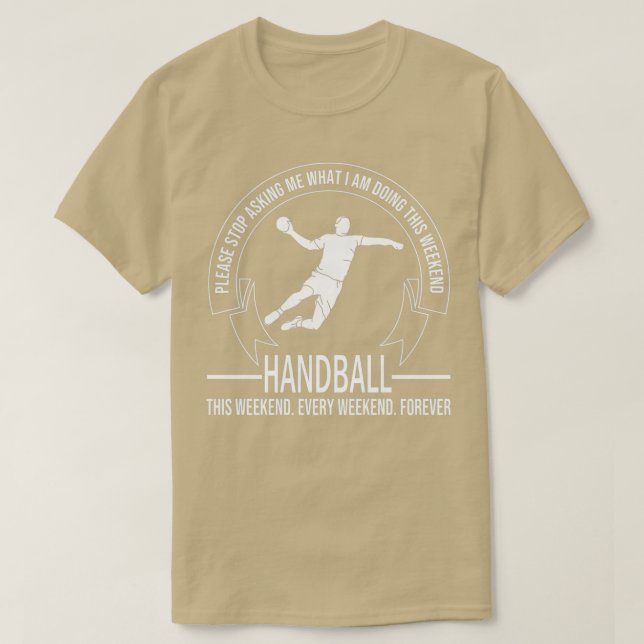 Handball Coaches Ball Handball Player Handball T-Shirt (Design Front)