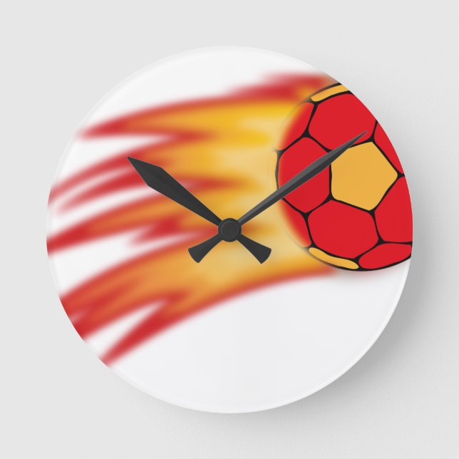 handball comet round clock (Front)