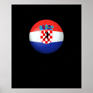 Handball - Croatia Flag Tournament Shirt Poster