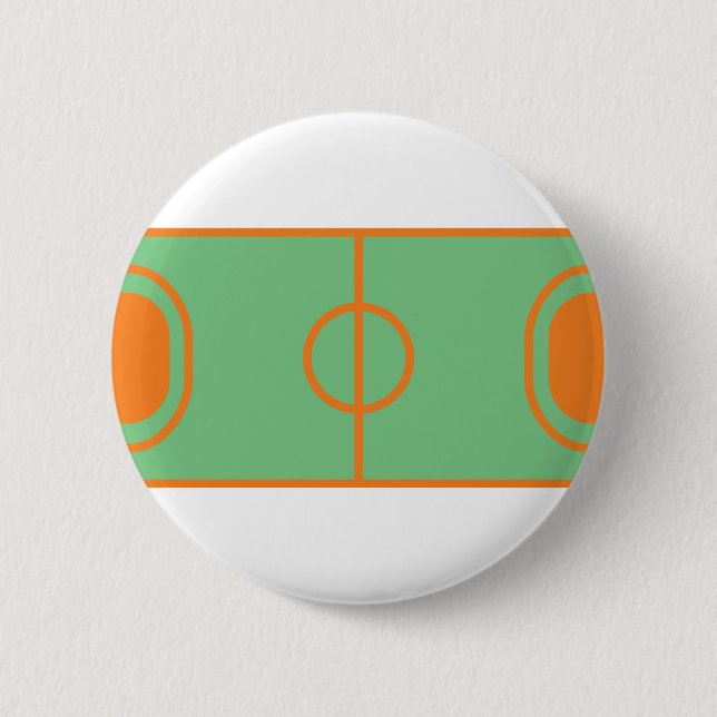 handball field icon 6 cm round badge (Front)