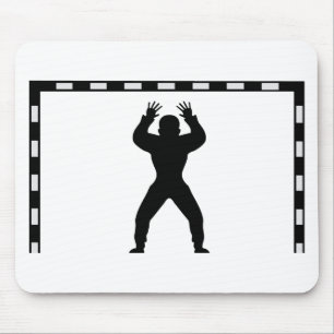 handball goal keeper icon mouse pad