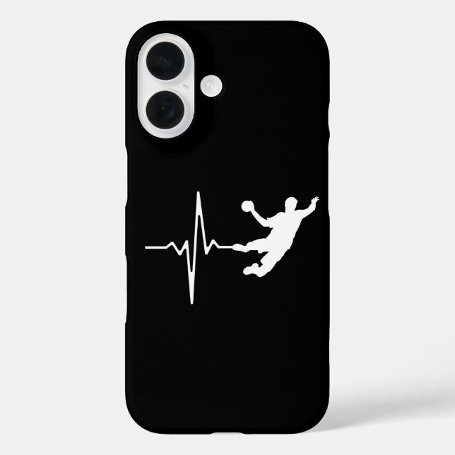 Handball - Handball Player Heartbeat Case-Mate iPhone Case (Back)