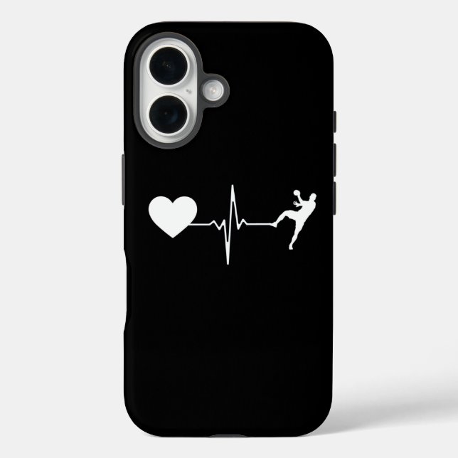 Handball Handball Player Heartbeat Case-Mate iPhone Case (Back)