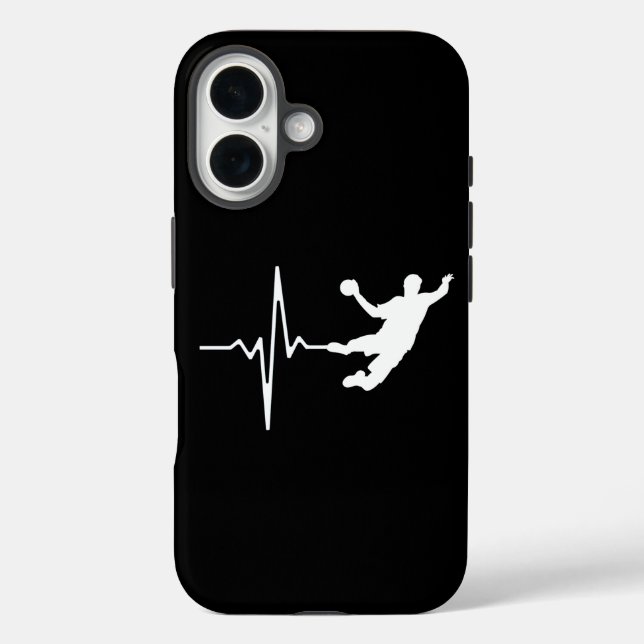 Handball - Handball Player Heartbeat Case-Mate iPhone Case (Back)