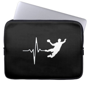 Handball - Handball Player Heartbeat Laptop Sleeve