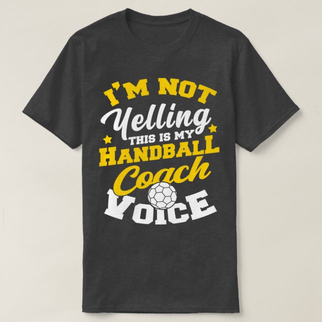 Handball Hobby Coach Trainer T-Shirt (Design Front)