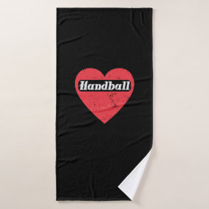 Handball is love bath towel