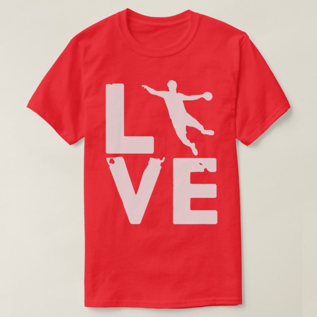 Handball Love Handballer Ballsports Indoor Sport T-Shirt (Design Front)