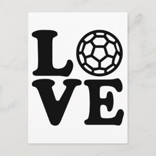 Handball love postcard