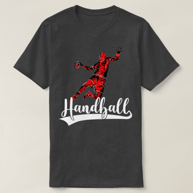 Handball Player Circle Runner Back room 13 T-Shirt (Design Front)