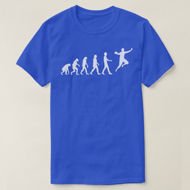 Handball Player Evolution T-Shirt (Design Front)