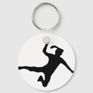 handball player female handball key ring