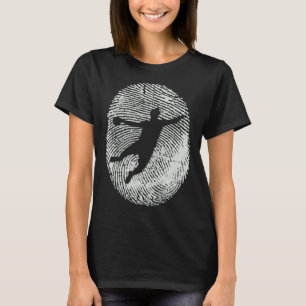 Handball Player   I Fingerprint Ball Team T-Shirt