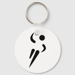 Handball player key ring