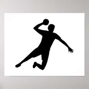 Handball player poster