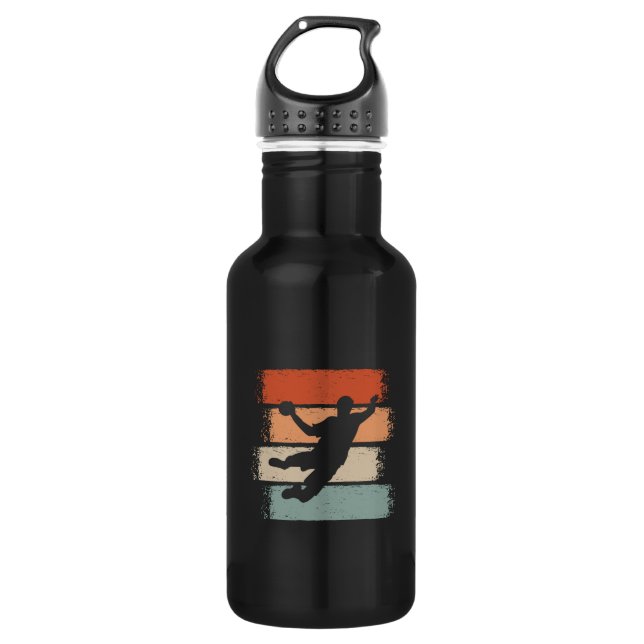 Handball Player Retro 532 Ml Water Bottle (Front)