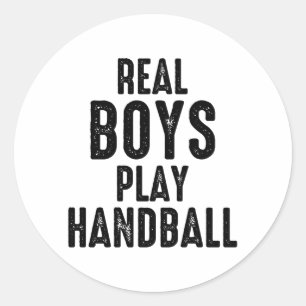 Handball Player Sport Team Handballer Funny Saying Classic Round Sticker