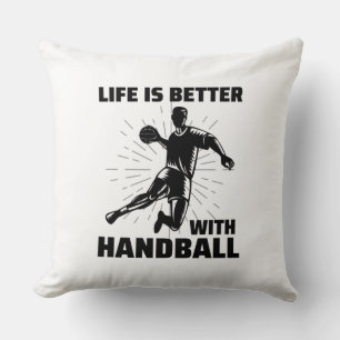 Handball Player Sport Team Handballer Funny Saying Cushion