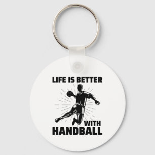 Handball Player Sport Team Handballer Funny Saying Key Ring