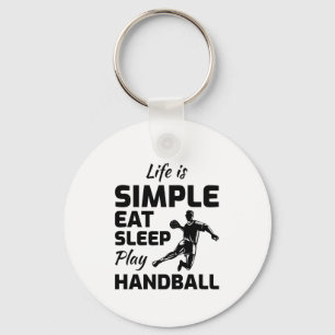 Handball Player Sport Team Handballer Funny Saying Key Ring