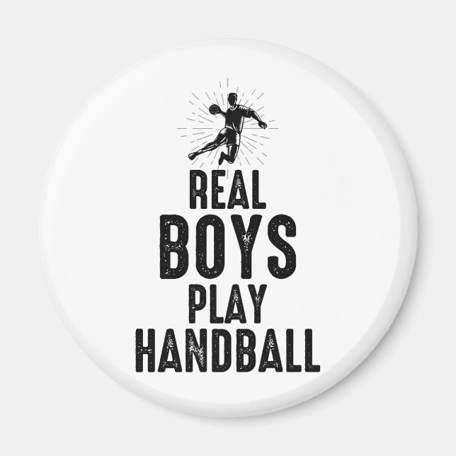 Handball Player Sport Team Handballer Funny Saying Magnet (Front)