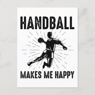 Handball Player Sport Team Handballer Funny Saying Postcard