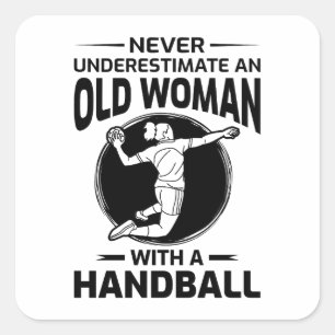 Handball Player Sport Team Handballer Funny Saying Square Sticker
