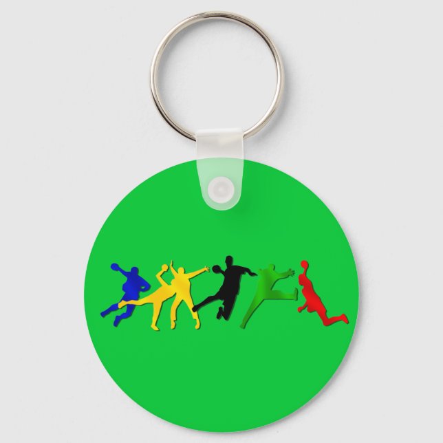 Handball players summer games keychain (Front)