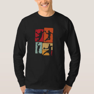Handball Sport Coach Tournament Ball Vintage Handb T-Shirt