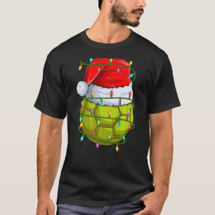 Handball Sports Xmas Lights Santa Handball Christm T-Shirt