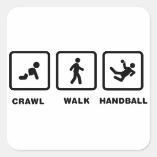 Handball Square Sticker