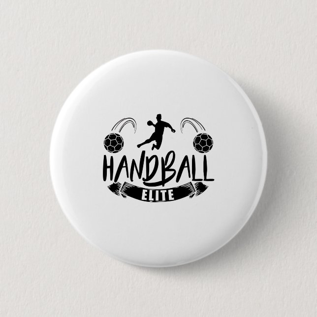 Handball Team | Handball players Sport Trainer 6 Cm Round Badge (Front)
