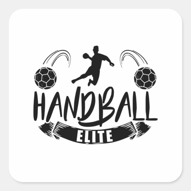 Handball Team | Handball players Sport Trainer Square Sticker (Front)