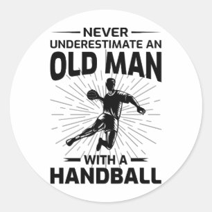 Handball Team sport Indoor sport Goalkeeper Classic Round Sticker