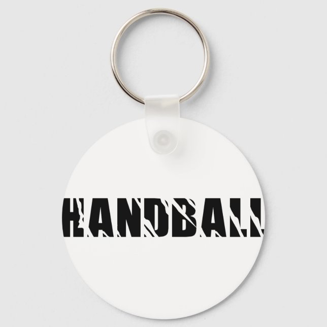 handball text key ring (Front)