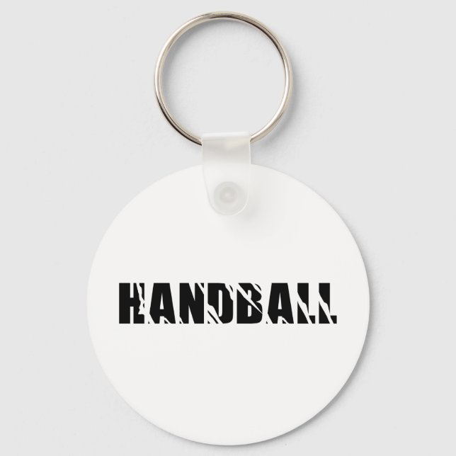 handball text key ring (Front)