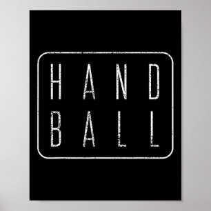 Handball Vintage Gift Player Tee  Poster