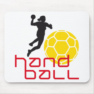 handball woman mouse pad