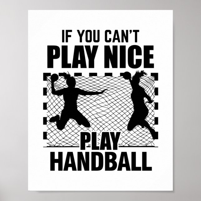 Handballer | Handball Player Trainer Gifts Poster (Front)