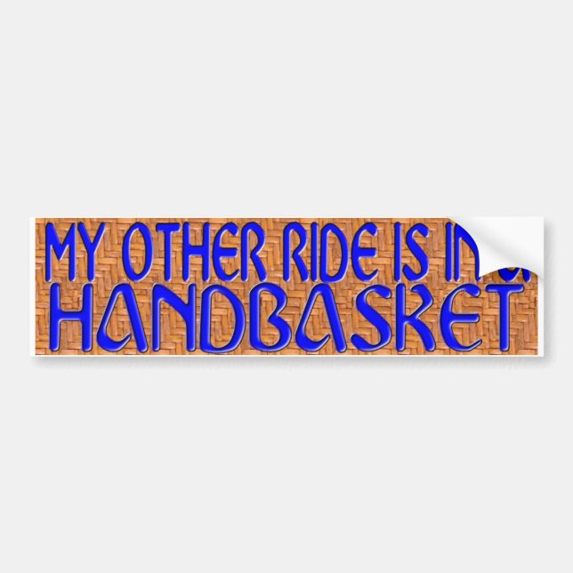 HANDBASKET BUMPER STICKER (Front)