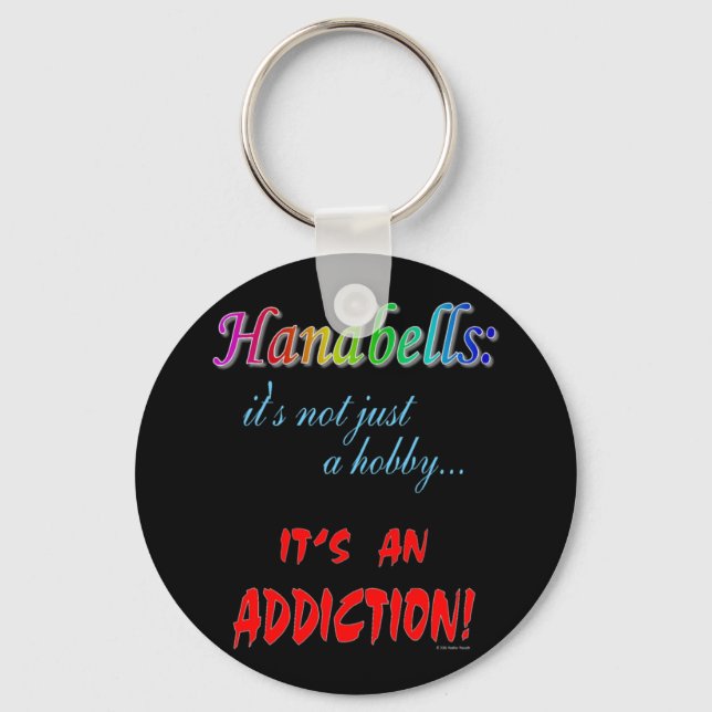 Handbell Addiction Key Ring (Front)