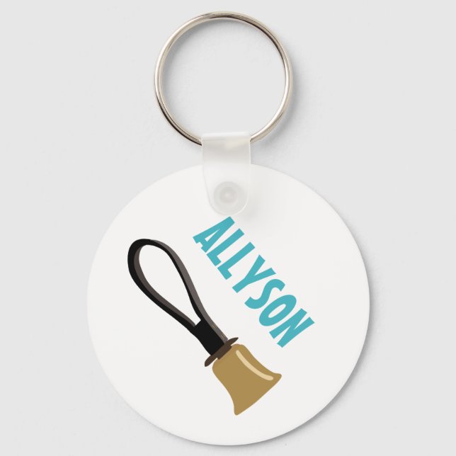 Handbell Choir Ringers Players Personalised Key Ring (Front)