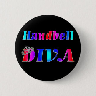 Handbell Diva 6 Cm Round Badge