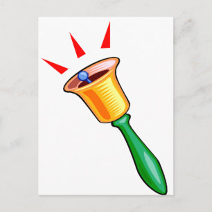 Handbell graphic image, hand chime image postcard