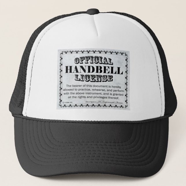 Handbell License Trucker Hat (Front)
