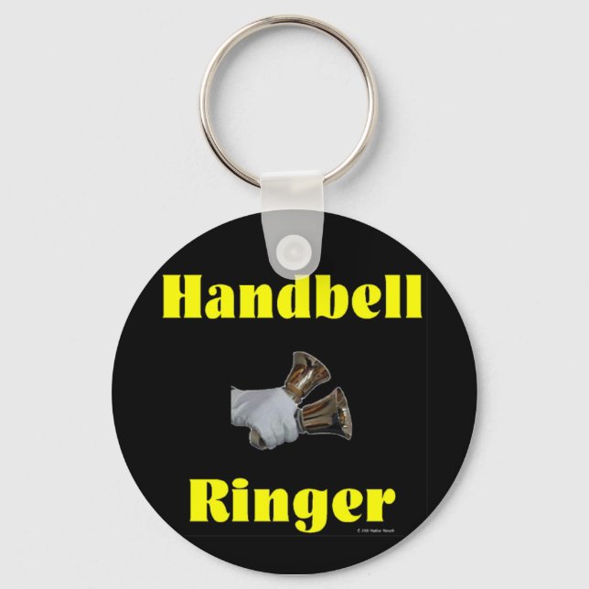 Handbell Ringer Key Ring (Front)