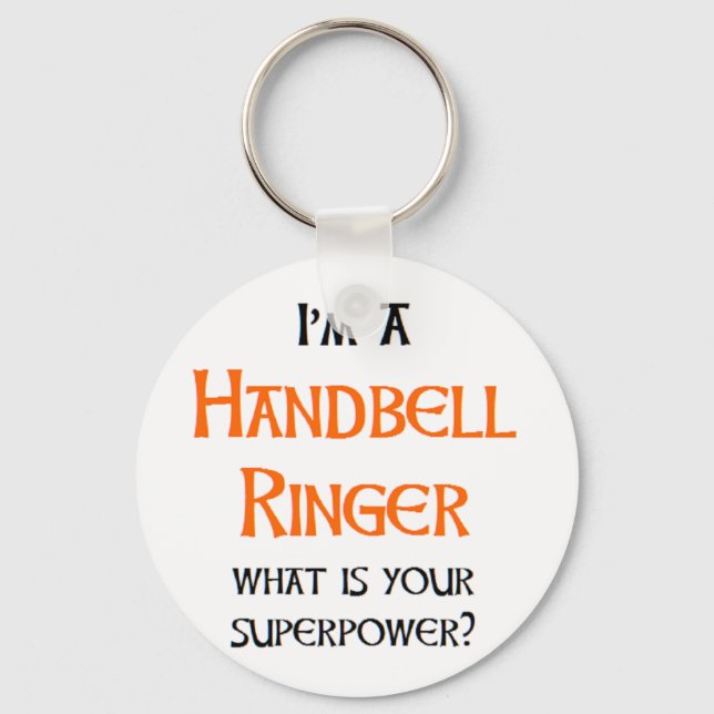 handbell ringer key ring (Front)