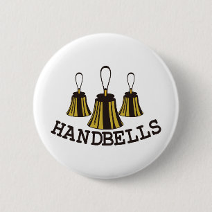 Handbells 6 Cm Round Badge