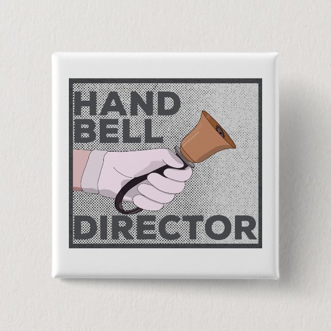 Handbells Director 15 Cm Square Badge (Front)