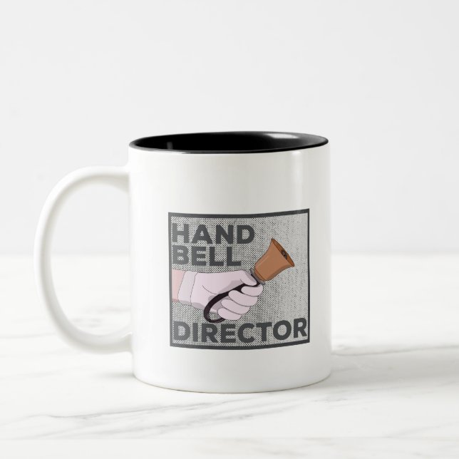 Handbells Director Two-Tone Coffee Mug (Left)